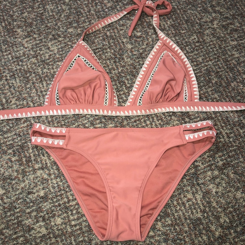 Coral bikini